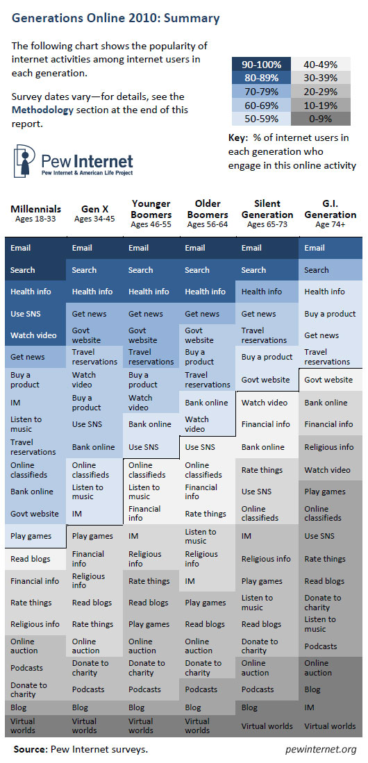 Generations Online 2010 Survey